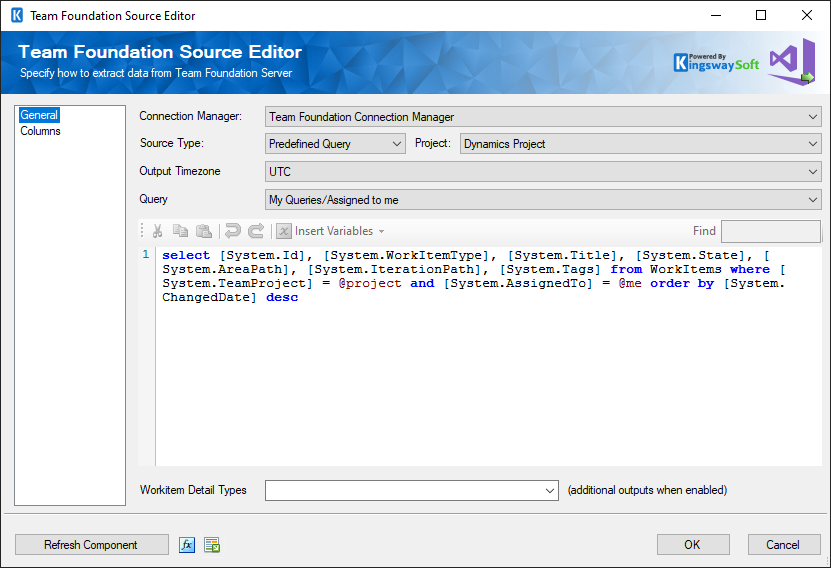 SSIS Integration Toolkit for TFS - TFS Source Component
